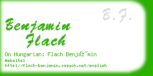 benjamin flach business card